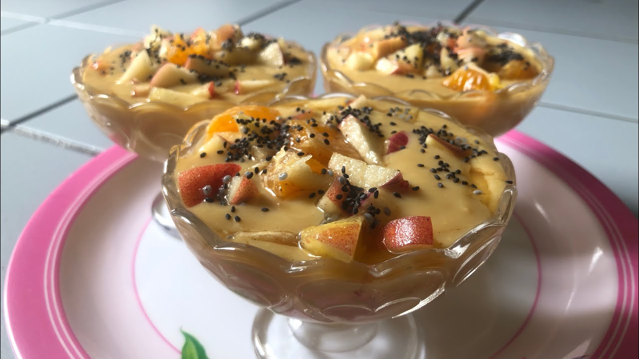 Delicious Coconut Milk Fruit Custard Fruit Custard Coconut milk